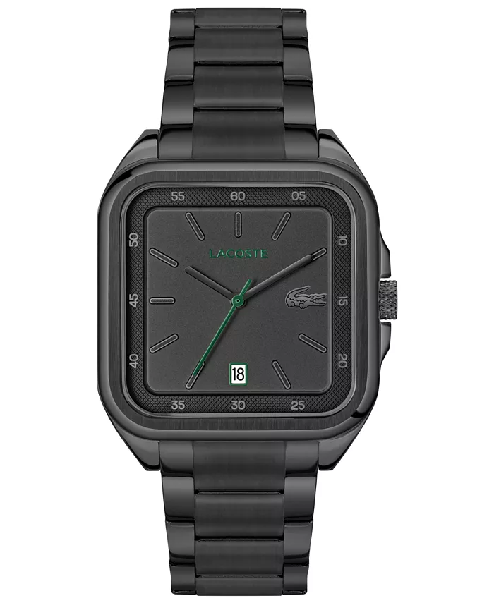 

Мужские часы Ionic Plated Black с браслетом из нержавеющей стали, 39 мм Lacoste