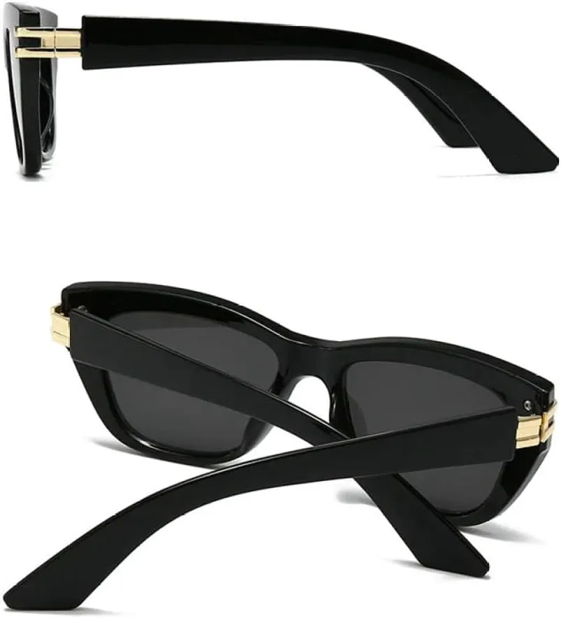 

Солнцезащитные очки неправильной квадратной формы 2027 года для женщин и мужчин, винтажные, популярные, с большой оправой и металлическими заклепками MTZJH, Blue Tea