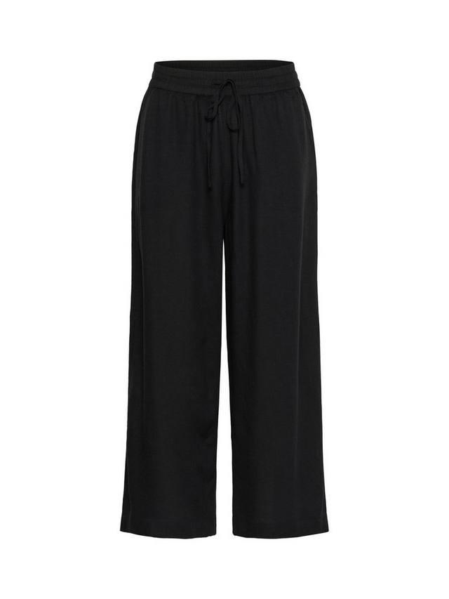 

Широкие укороченные брюки Milia KAFFE, Black Deep