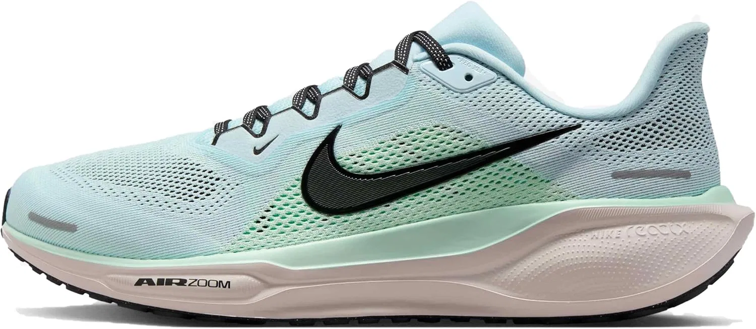 Кроссовки Nike Herren Pegasus 41, Glacier Ice Black Mint Foam Hyper Pink