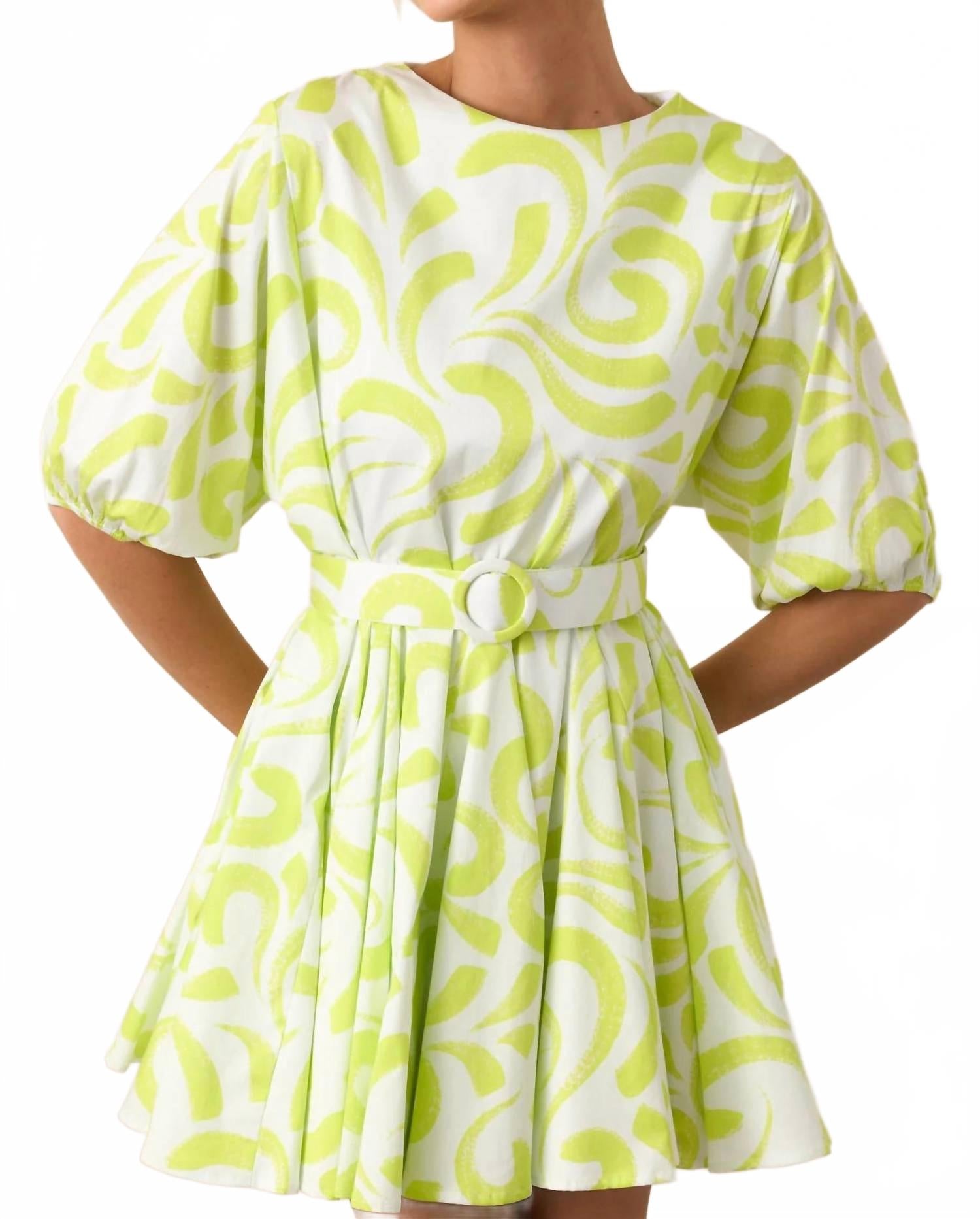 

Платье-трапеция Fallon с принтом «мазки кисти» Prosperina, brush strokes print