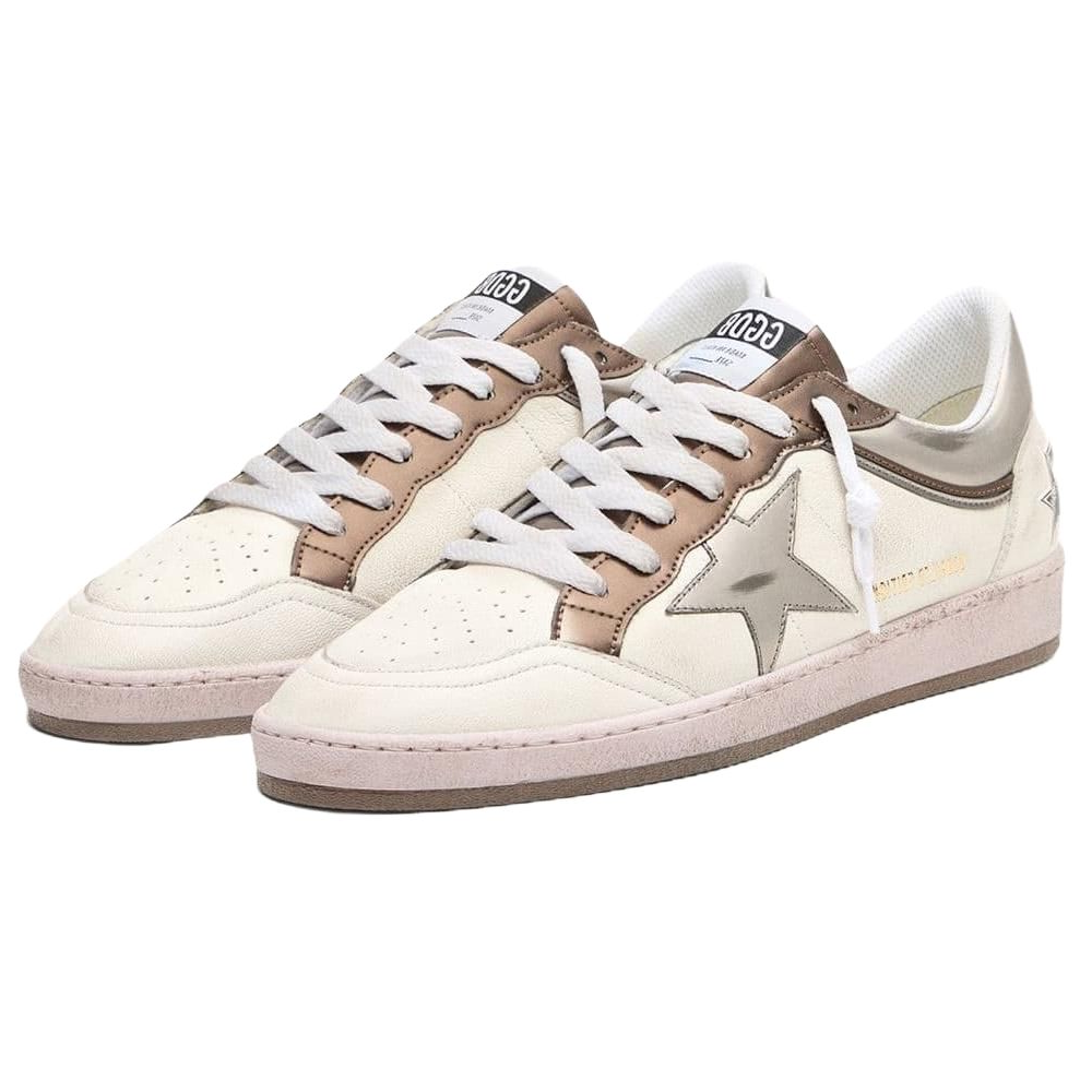 Кроссовки Ball Star Ltd Low top Skateboard Shoes мужские белые Golden Goose, белый — фото 4