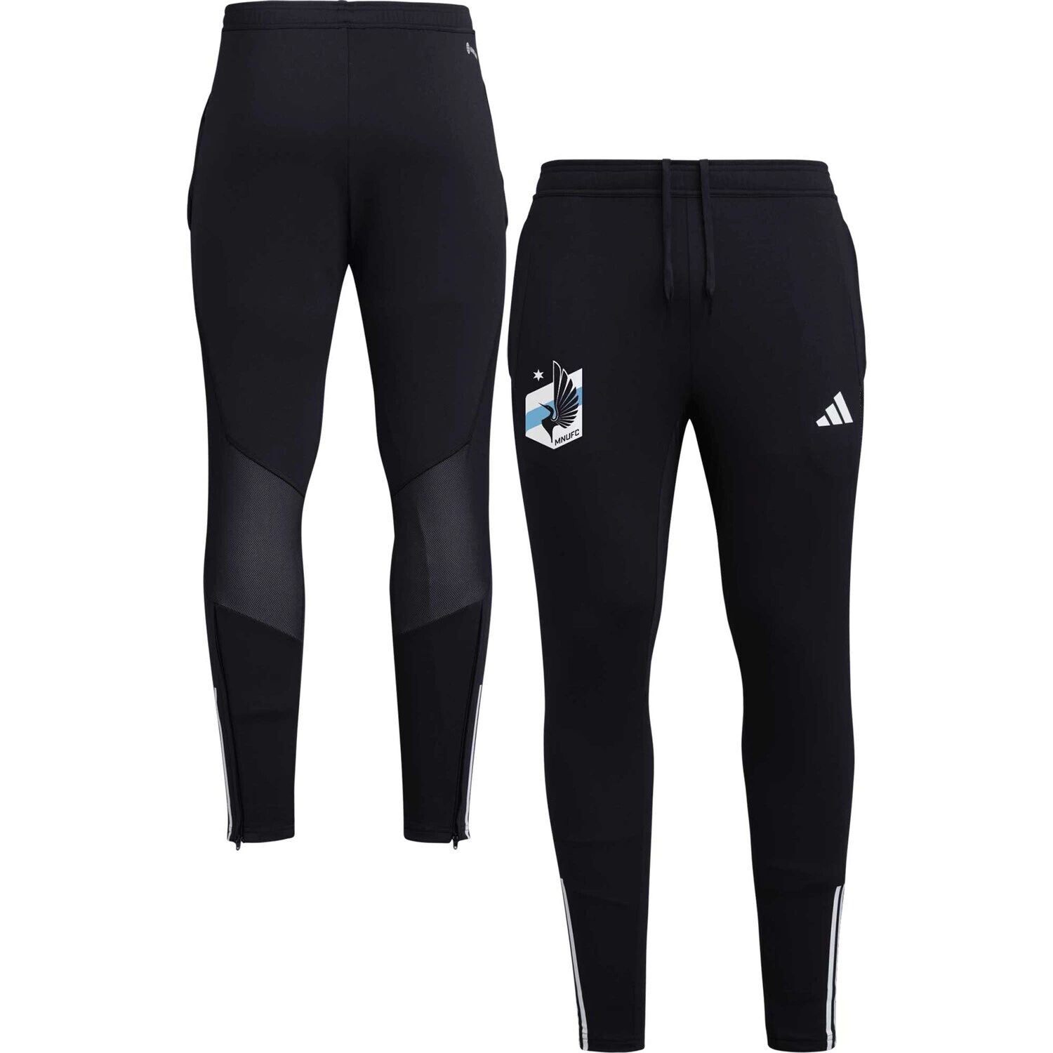 

Мужские черные тренировочные брюки On-Field Team Minnesota United FC 2023 AEROREADY adidas, Черный, Мужские черные тренировочные брюки On-Field Team Minnesota United FC 2023 AEROREADY adidas
