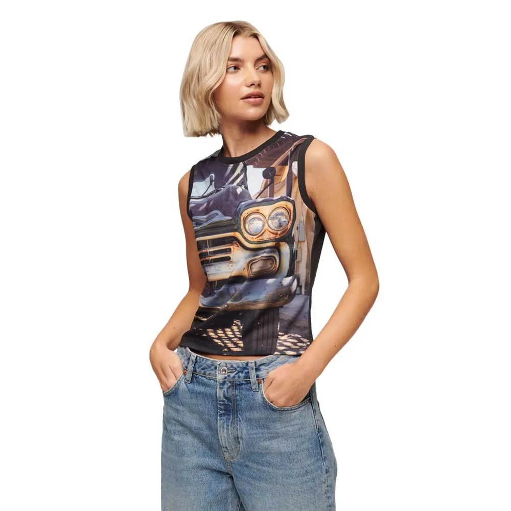 

Футболка Superdry Sub Print, коричневый