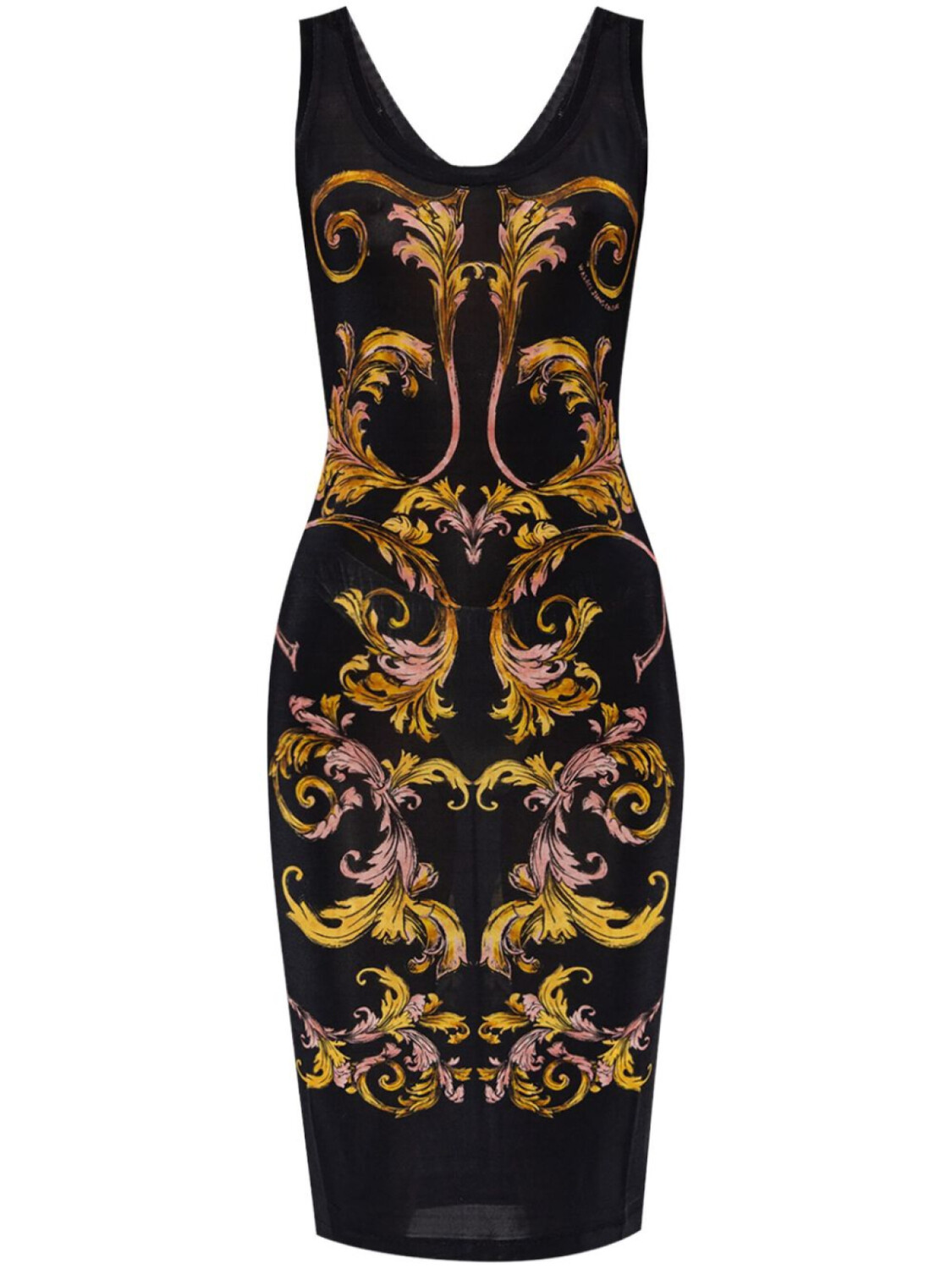 

Versace Jeans Couture платье миди Barocco, черный