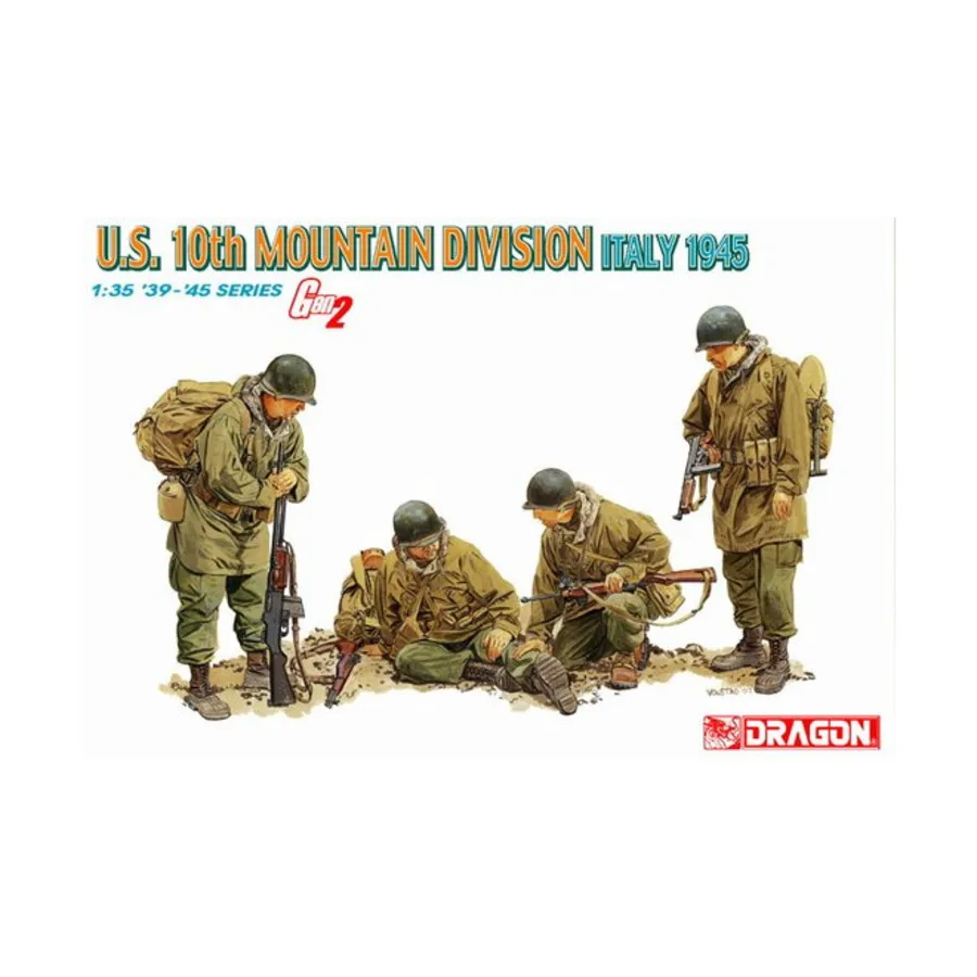 

10-я горнострелковая дивизия армии США - Италия, 1945 г., Dragon Models - '39 to '45 Series - United States (1:35)