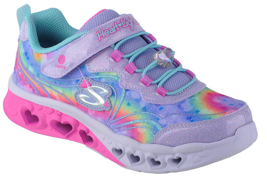 

SKECHERS Кроссовки для девочек Flutter Heart Lights-Groovy Swirl