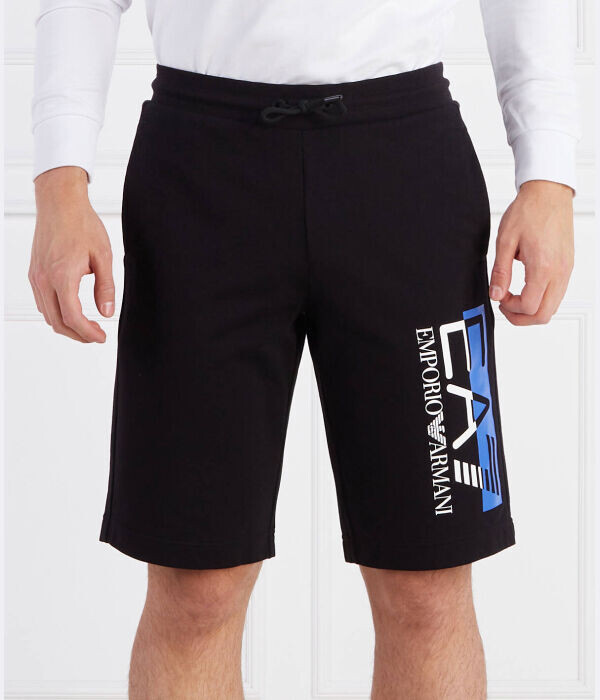 

Шорты Ea7 Regular Fit, черный / синий / белый