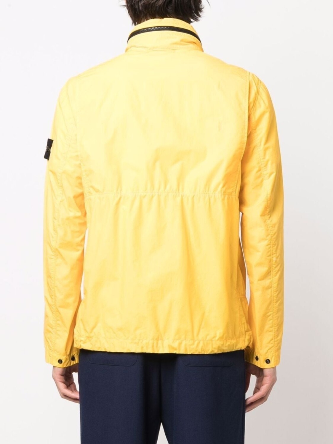 Stone Island куртка на молнии с нашивкой Compass, желтый — фото 4