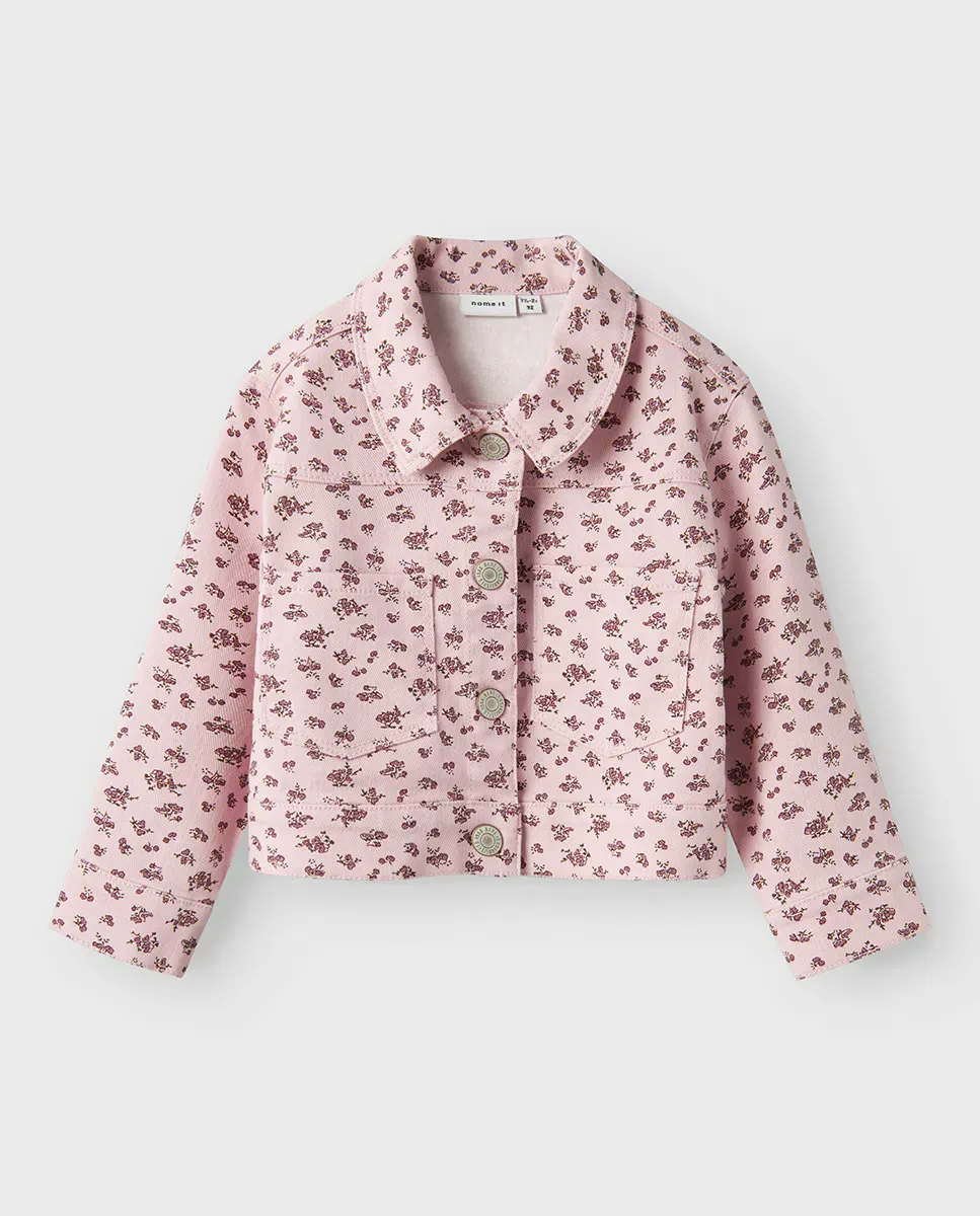 

Джинсовая куртка для девочек name it, цвет Rosa