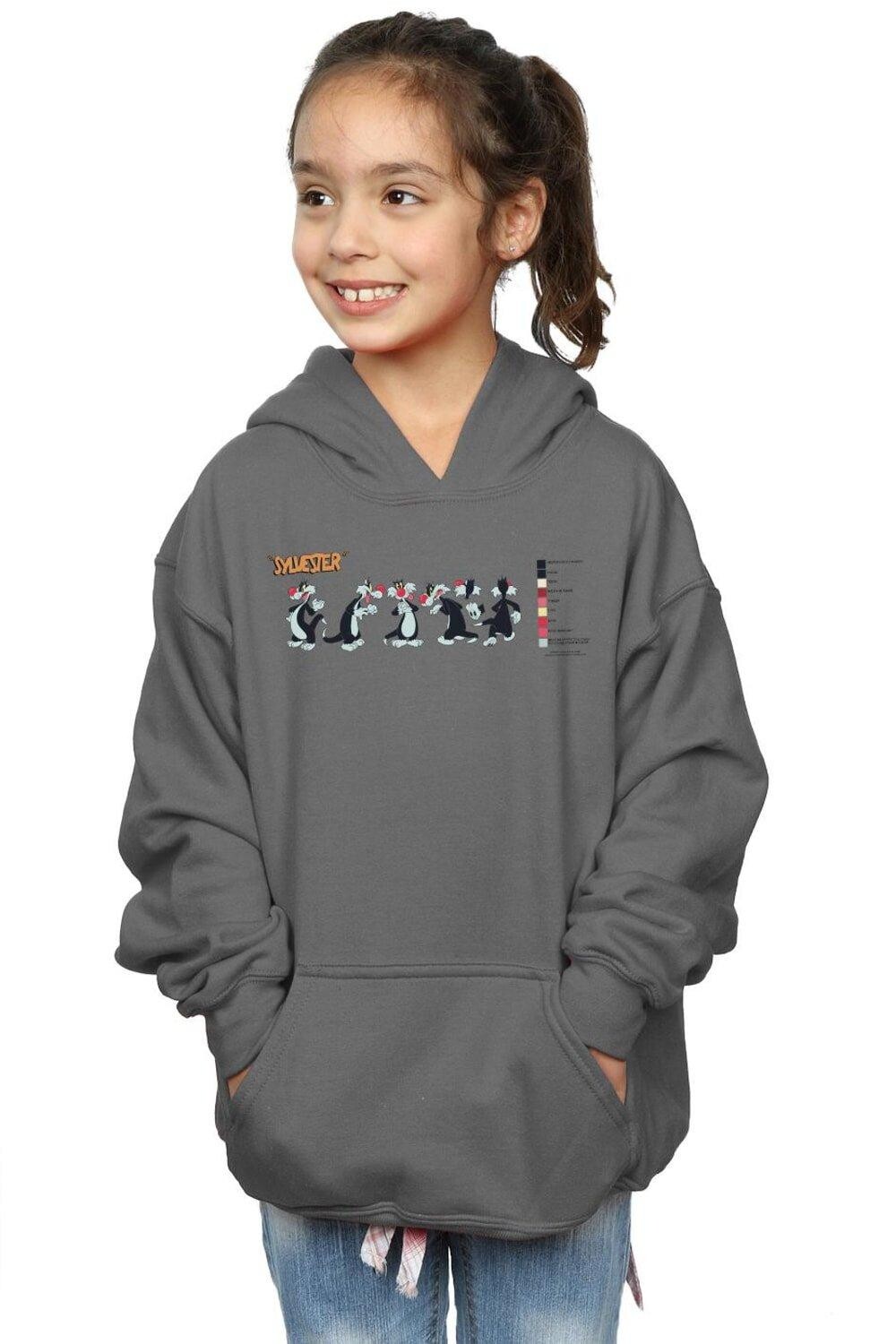 

Толстовка Sylvester Color Code Looney Tunes, серый