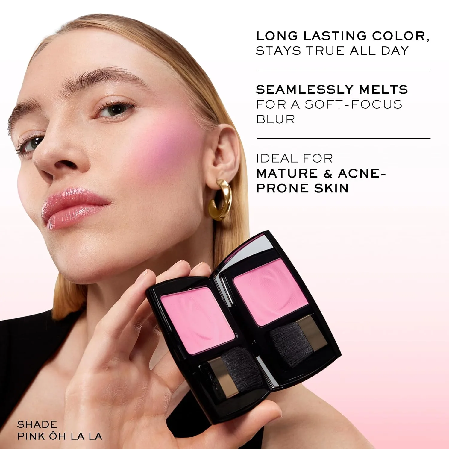 Румяна Lancôme Blush Subtil Blush - Шелковистая пудра для макияжа без масла - Стойкие румяна для лица, 1000 Berry Bisou — фото 2