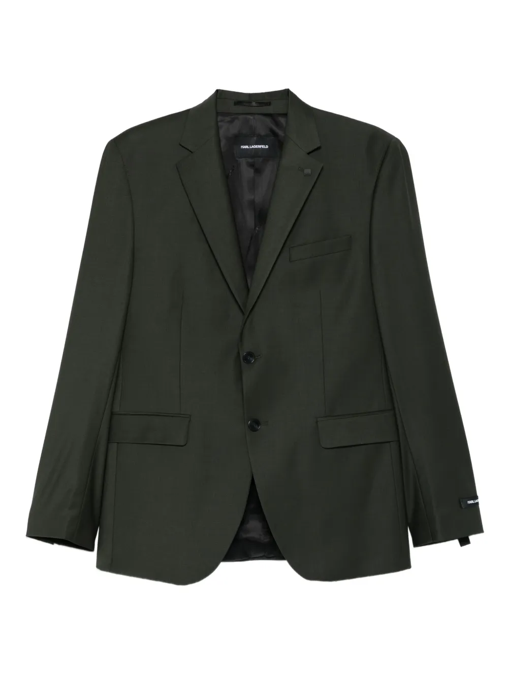 

Пиджак с заостренными лацканами Karl Lagerfeld, зеленый