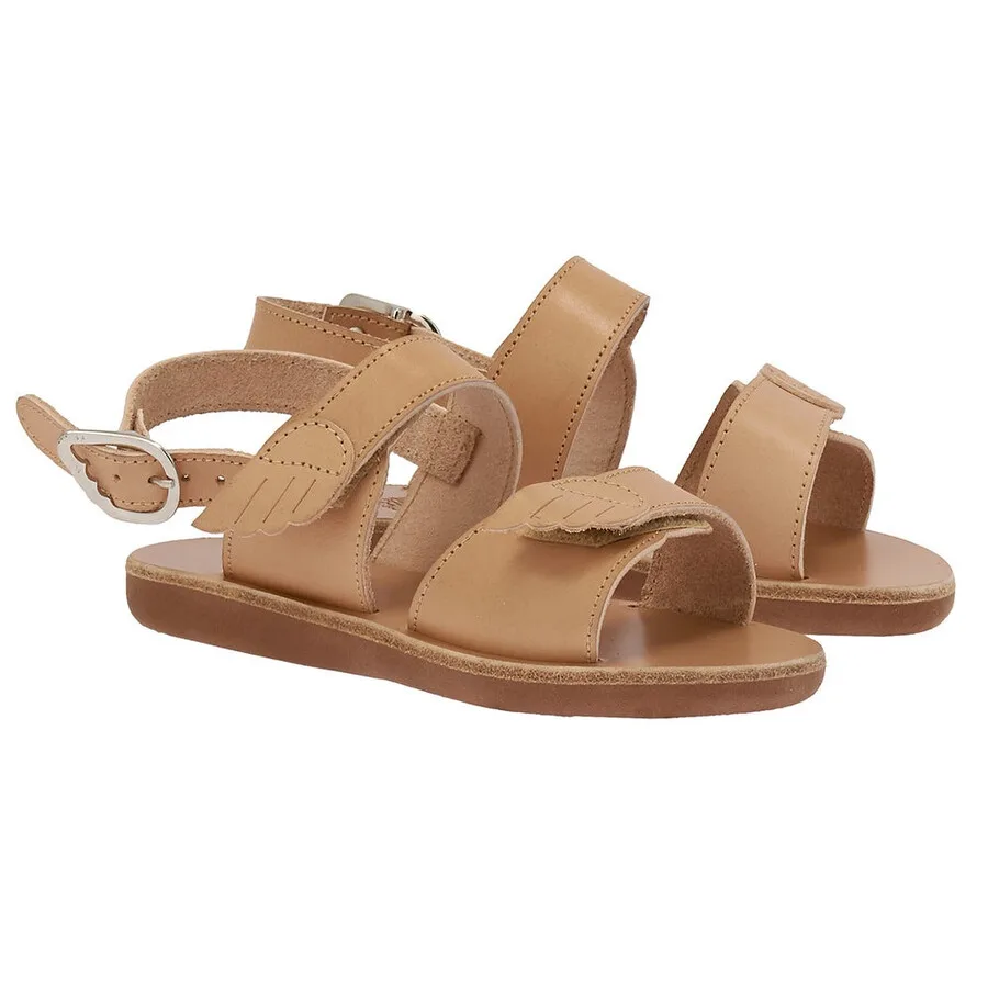 Детские сандалии Ancient Greek Sandals Iliada с мягкой открытой носочной частью, коричневый — фото 2