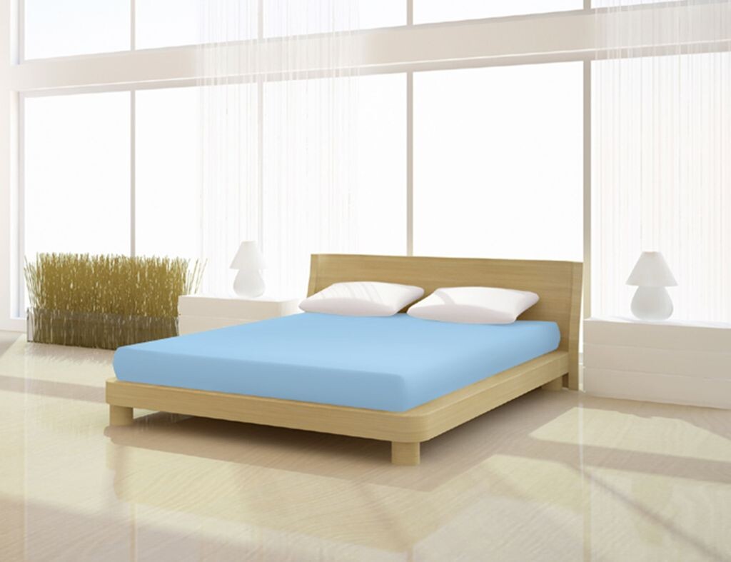 

Простынь на подкладке Organic Bamboo Premium 90-100 х 200-220 см 90х200++ Mr Sandman, синий