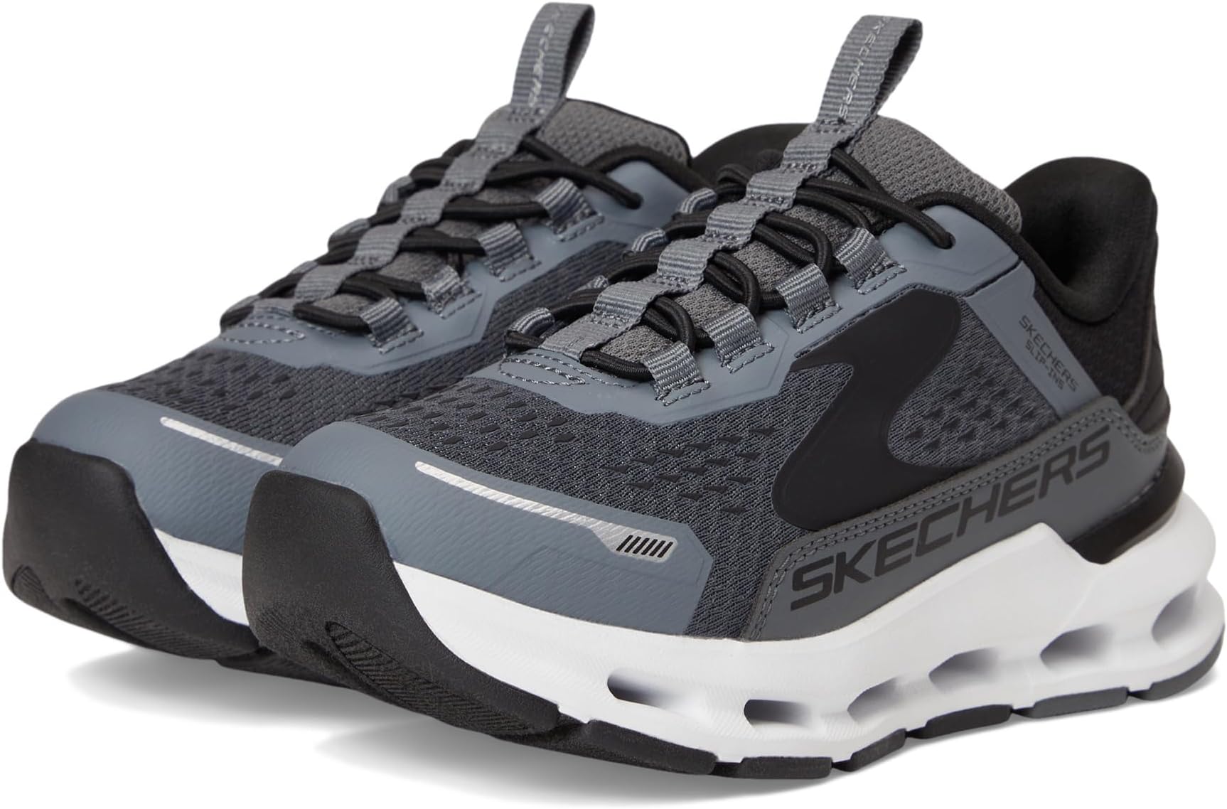 

Кроссовки SKECHERS KIDS Hands Free Slip-ins, Glide-step + Vista Lane 404203L, цвет Charcoal/Black