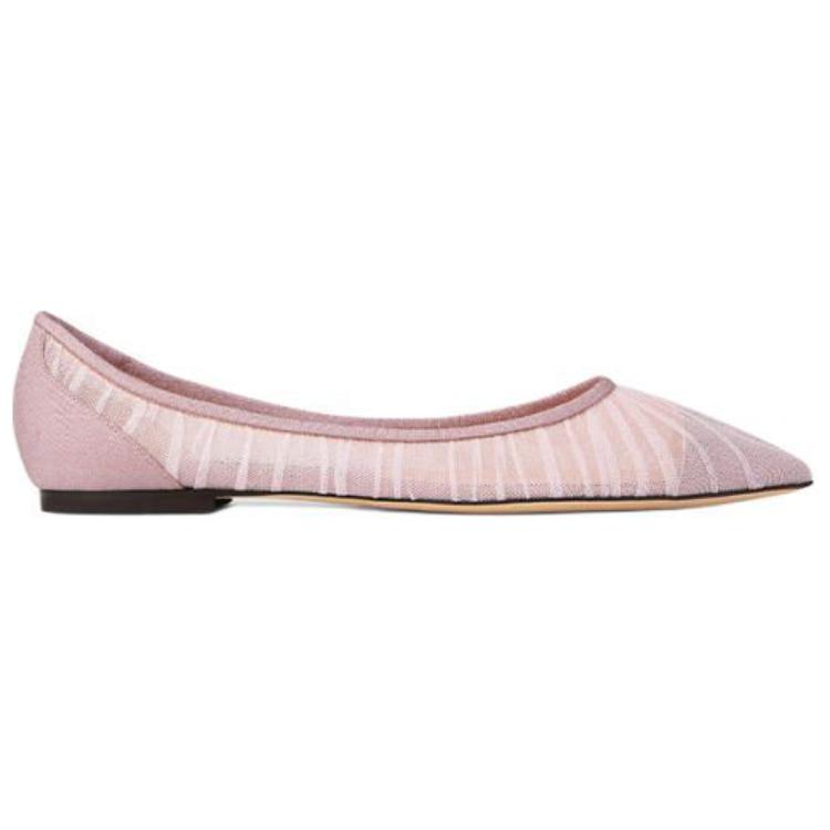 Любовь Плоские Повседневные Туфли Женские Розовый Розовый Jimmy Choo — фото 2