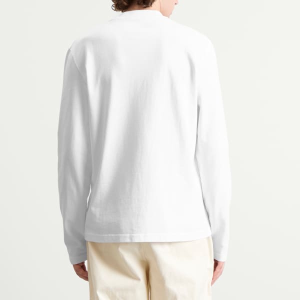 Футболка с длинным рукавом и логотипом Grosgrain Jacquemus, белый — фото 3