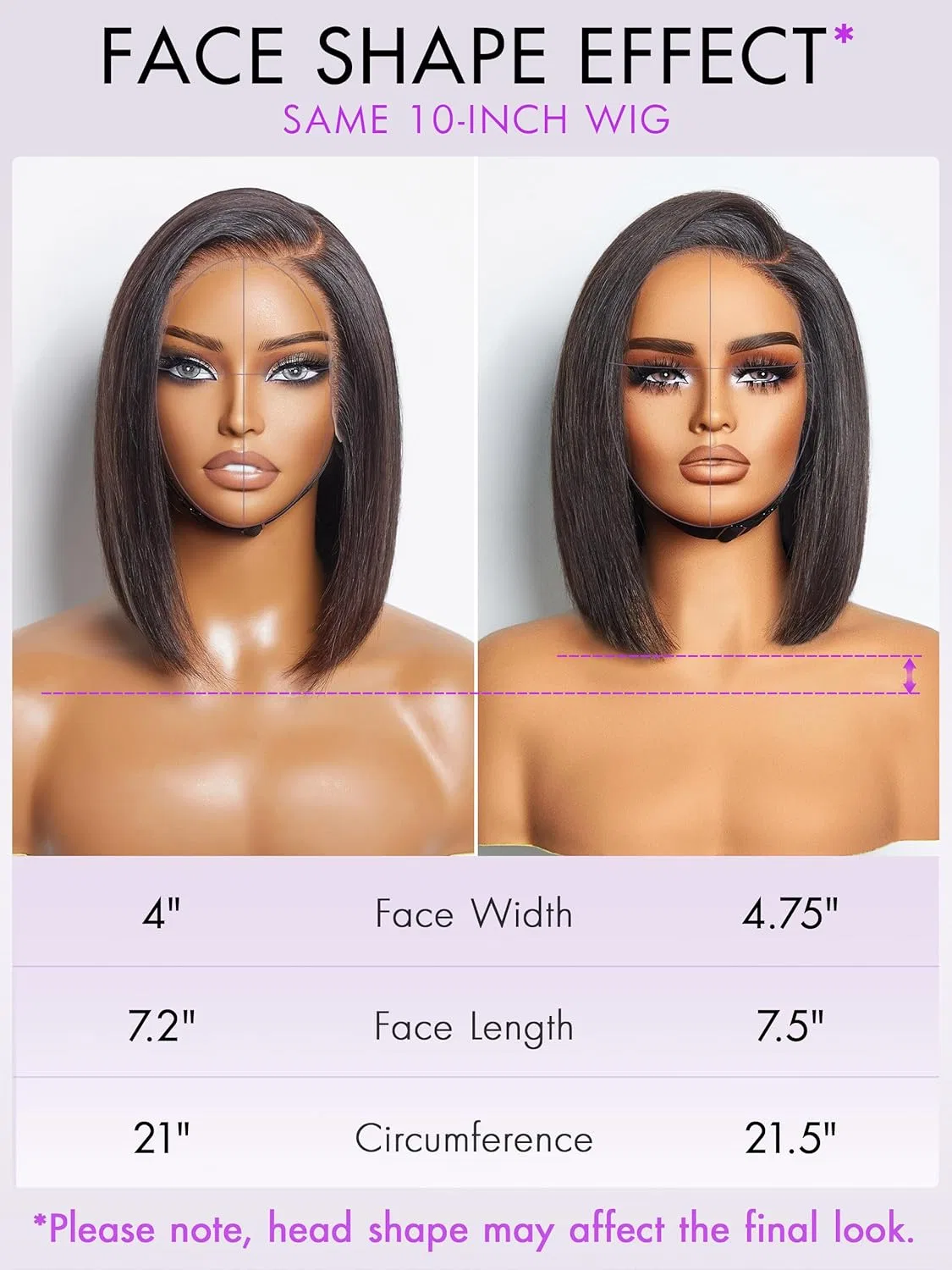 Женский парик LUVME HAIR Bob Front Glueless 10 дюймов из человеческих волос Luvme Hair — фото 4