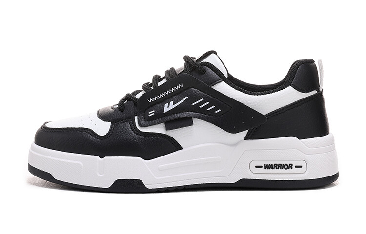 

Кроссовки WARRIOR Skateboarding Shoes Men Low-top Black, белый/черный