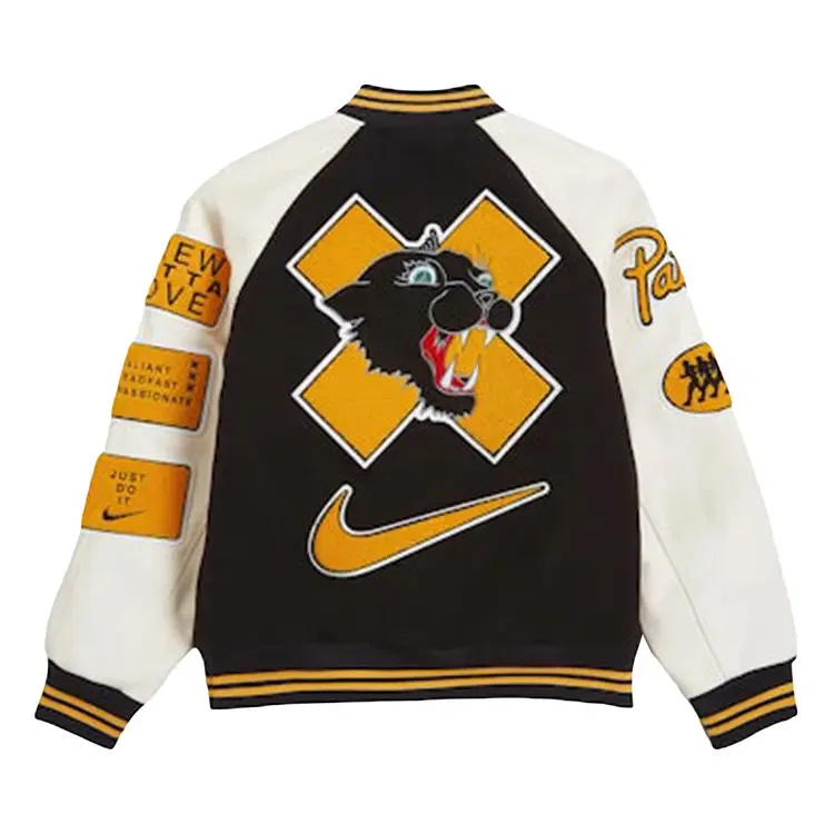 Куртка Nike x Patta Running Team Varsity Jacket, черный — фото 2