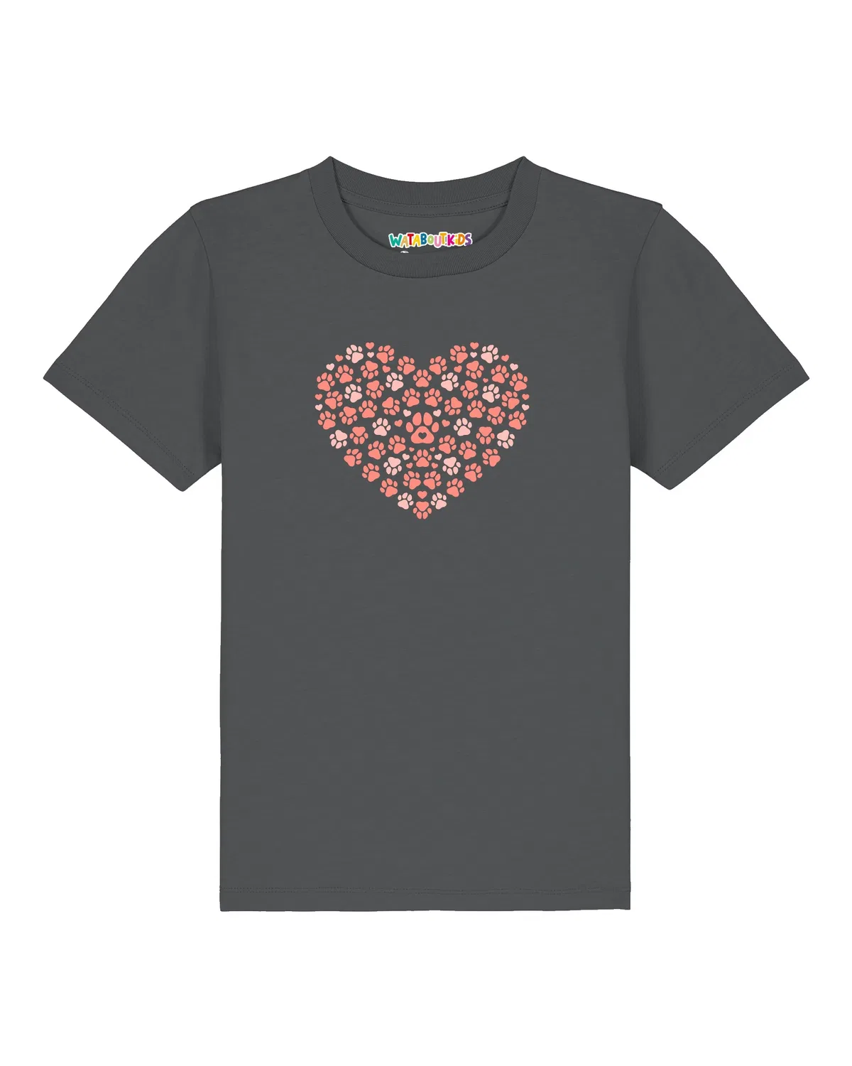 Футболка с принтом, Wat? Apparel, серый — фото 2