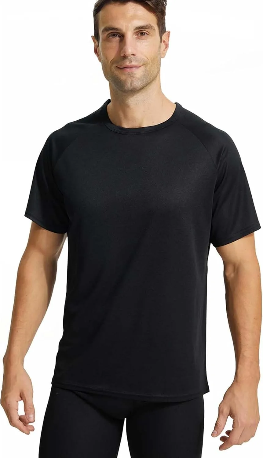 

Футболка Dry Fit для мужчин, короткий рукав, активный Crew Neck CQQOD