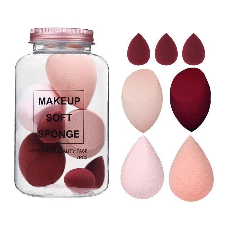 

ECARLA - Набор из 7 спонжей для макияжа, CREAMY RED DUO