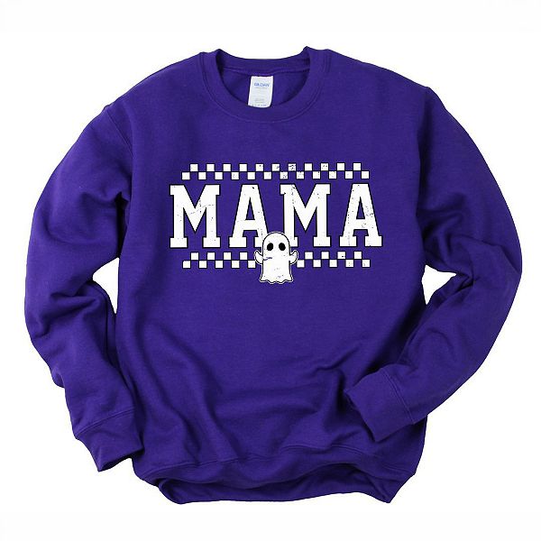 

Свитшот Mama ghost в клетку Simply Sage Market, Purple