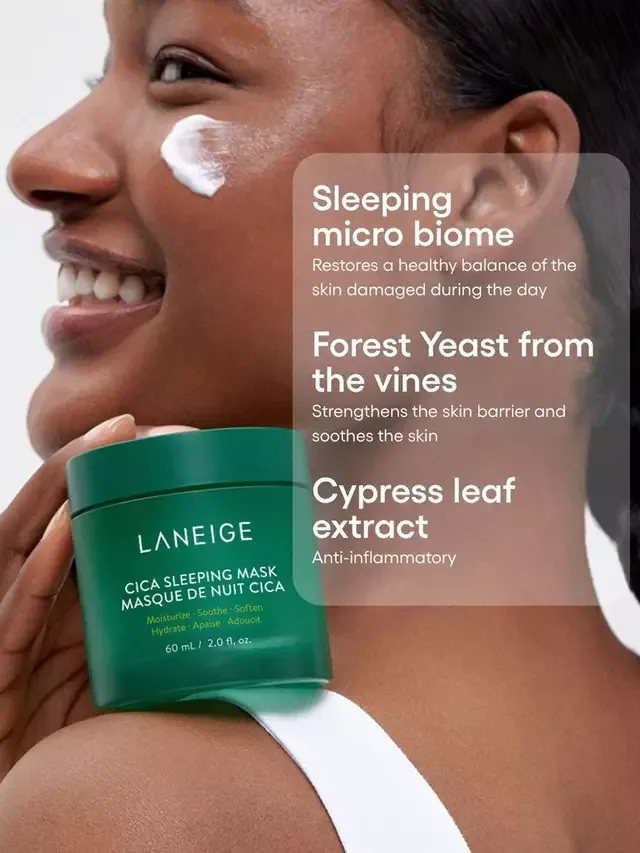 Маска для лица Laneige — Ночная Cica, 60 мл — фото 4