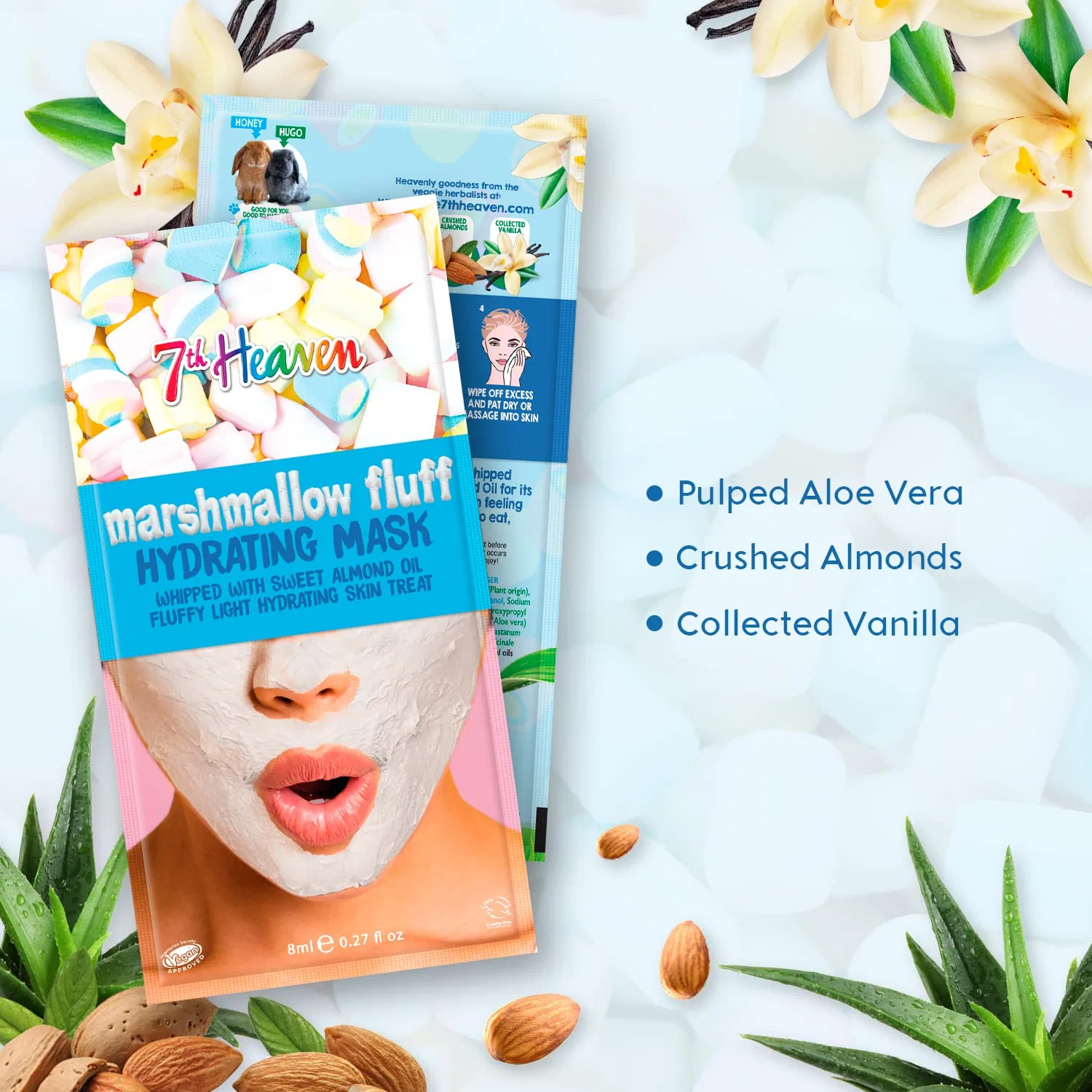 Маска для лица 7Th Heaven — «Marshmallow Fluff» от, 8 мл — фото 4