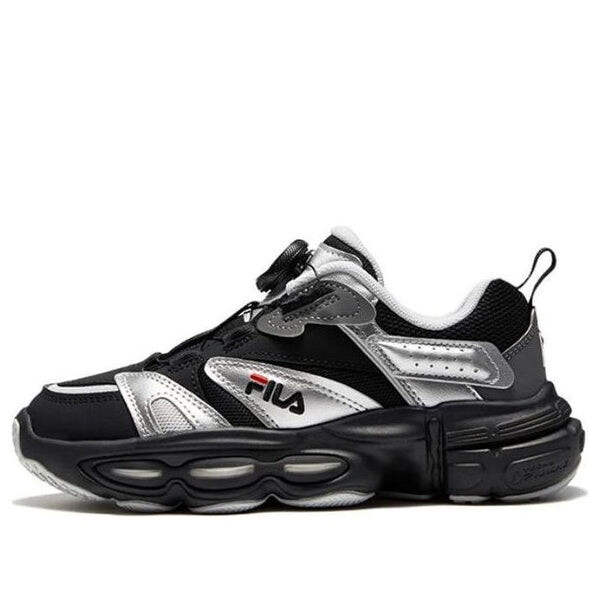 

Кроссовки vintage sport sneakers 'black silver' Fila, черный