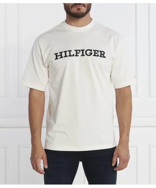 

Футболка с монотипной вышивкой Relaxed fit Tommy Hilfiger, белый