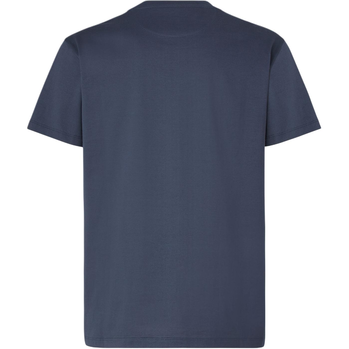 Футболка Crewneck с вышивкой Crest FENDI, синий — фото 3