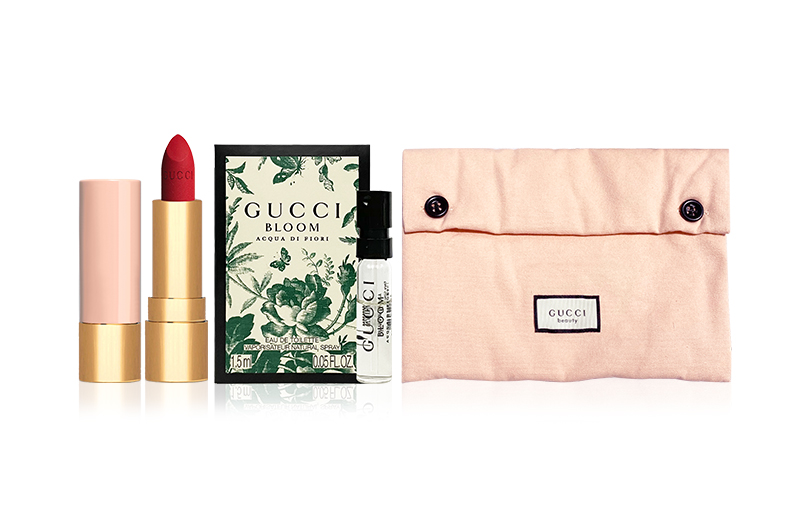 

Набор для макияжа velvet mist легко растушевывается натуральная матовая помада+пробники духов GUCCI