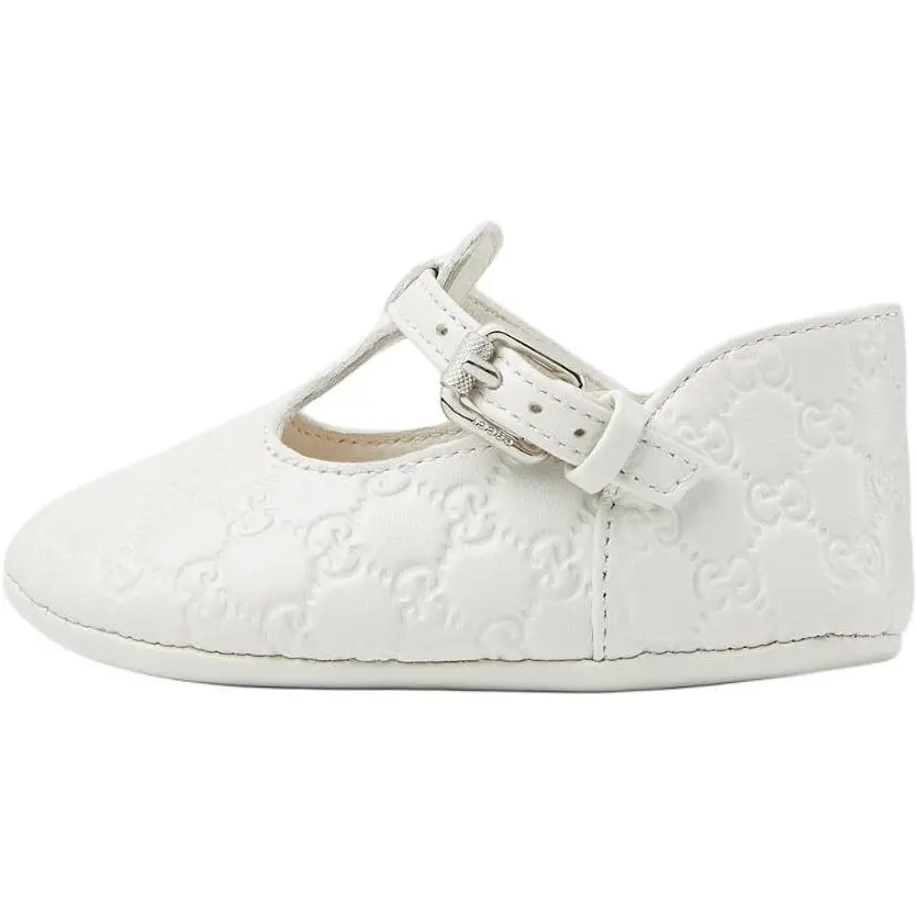 

GUCCI Детские низкие кеды Double G белые для малышей