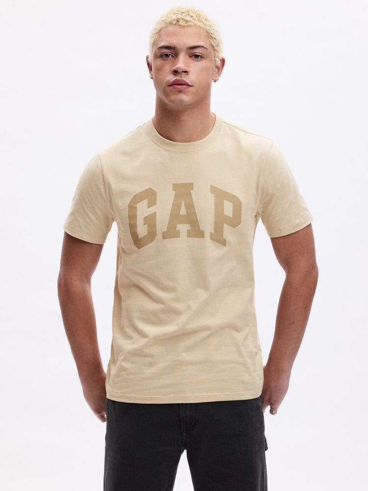 

Футболка с логотипом Gap, бежевый
