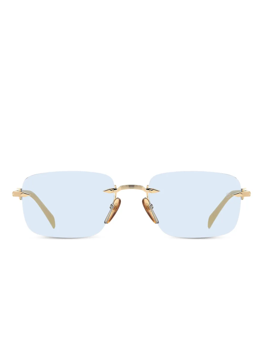

Солнцезащитные очки прямоугольной формы Eyewear By David Beckham, золотой