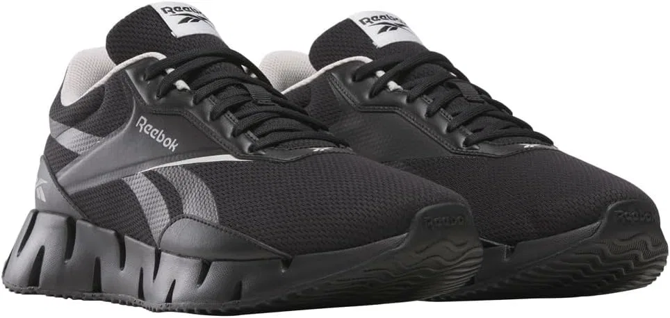 Кроссовки Reebok унисекс Zig Dynamica Str, 2-Black Washed Black Mist Grey — фото 2