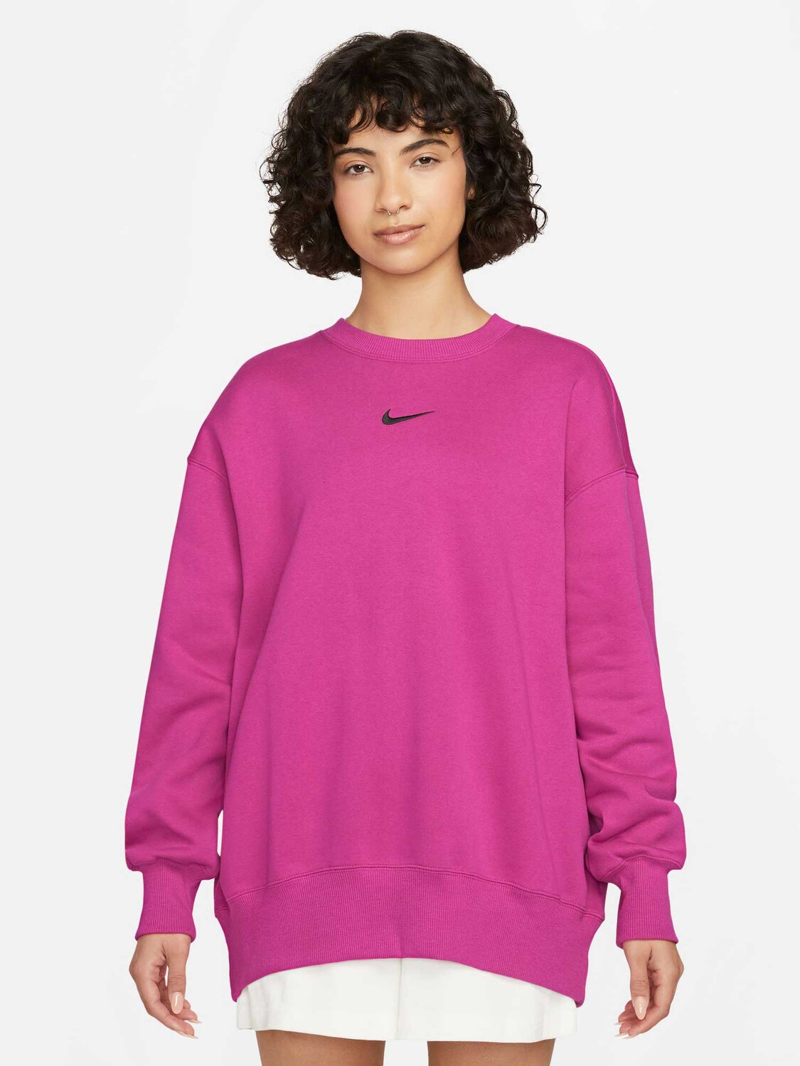 

Блуза Nike W NSW PHNX FLC OS CREW, розовый