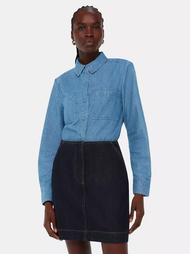 

Рубашка Whistles Hailey Denim, синий