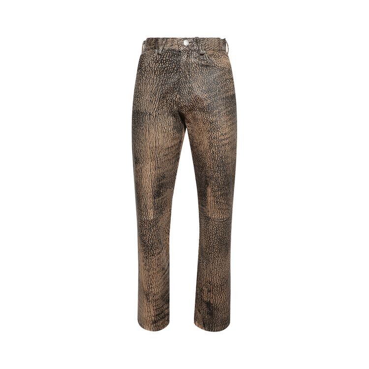 

Брюки MISBHV Leather Trousers Safari, коричневый