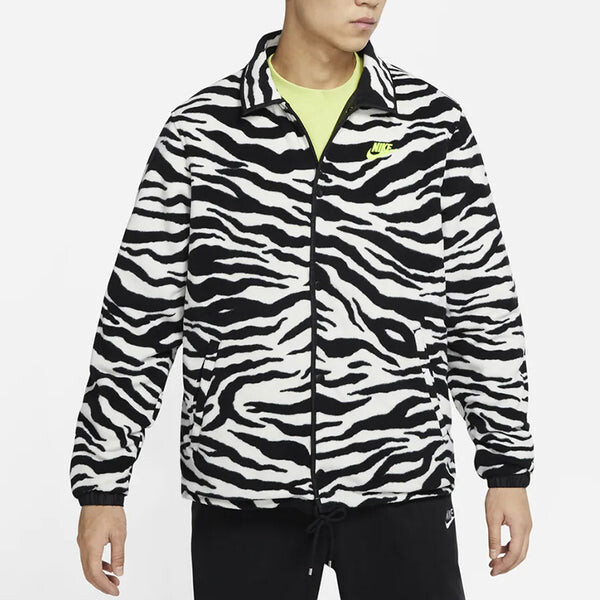 Куртка sportswear coaches reversible fleece jacket men black Nike, черный — фото 4