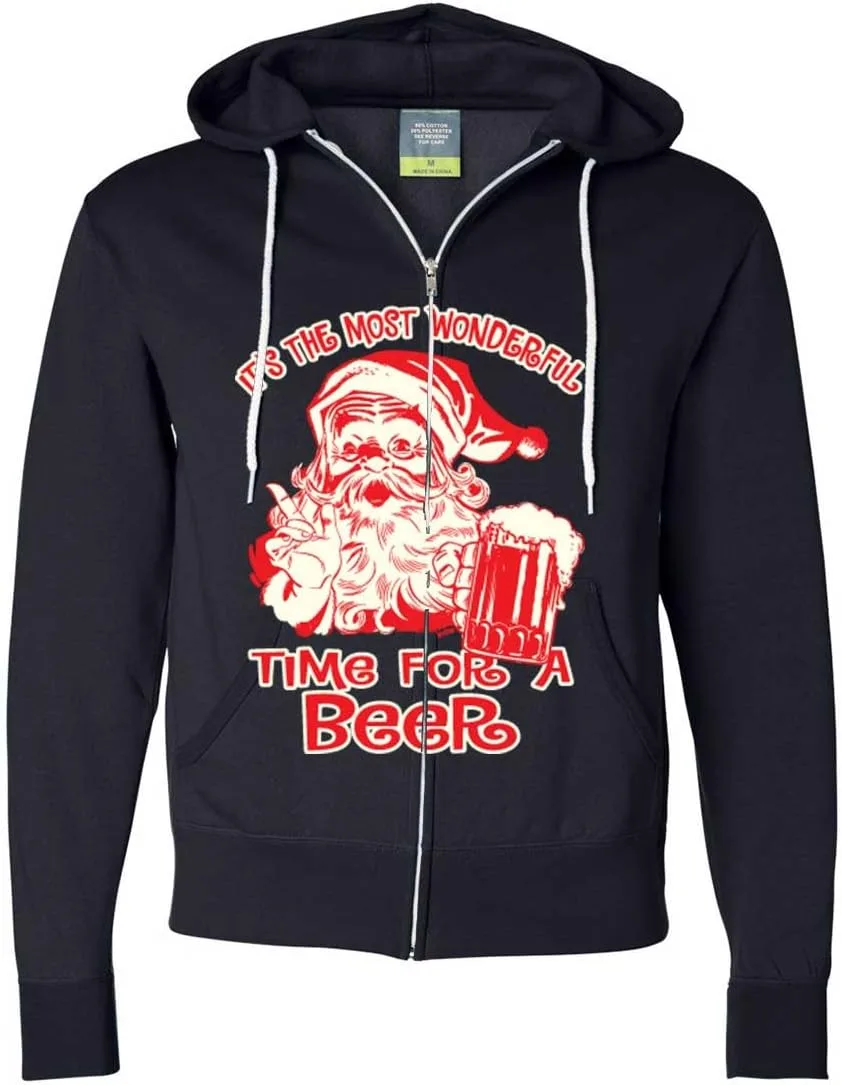 

Толстовка с капюшоном на молнии Beer Dolphin Shirt Co