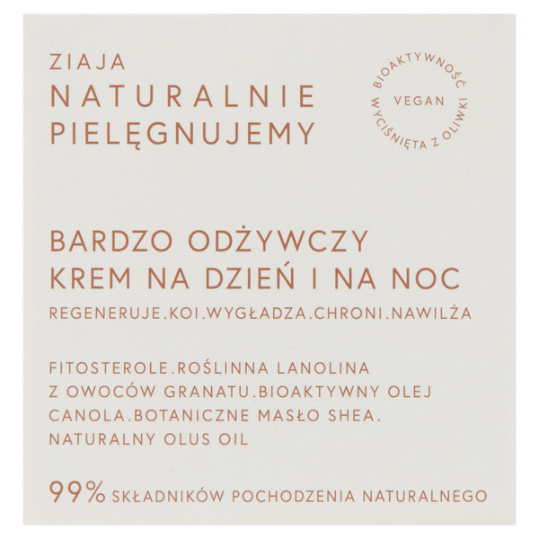 

Очень питательный крем для лица на день и ночь, 50 мл Ziaja Naturalnie pielęgnujemy