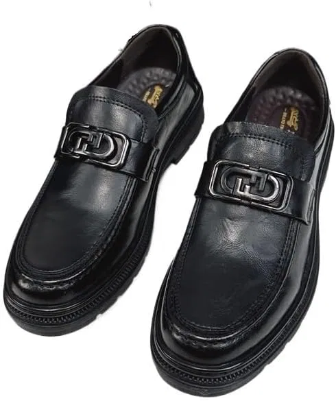 Лоферы кожаные, Mans, Loafers Leather Shoes, Black DHFIRUFSHLO
