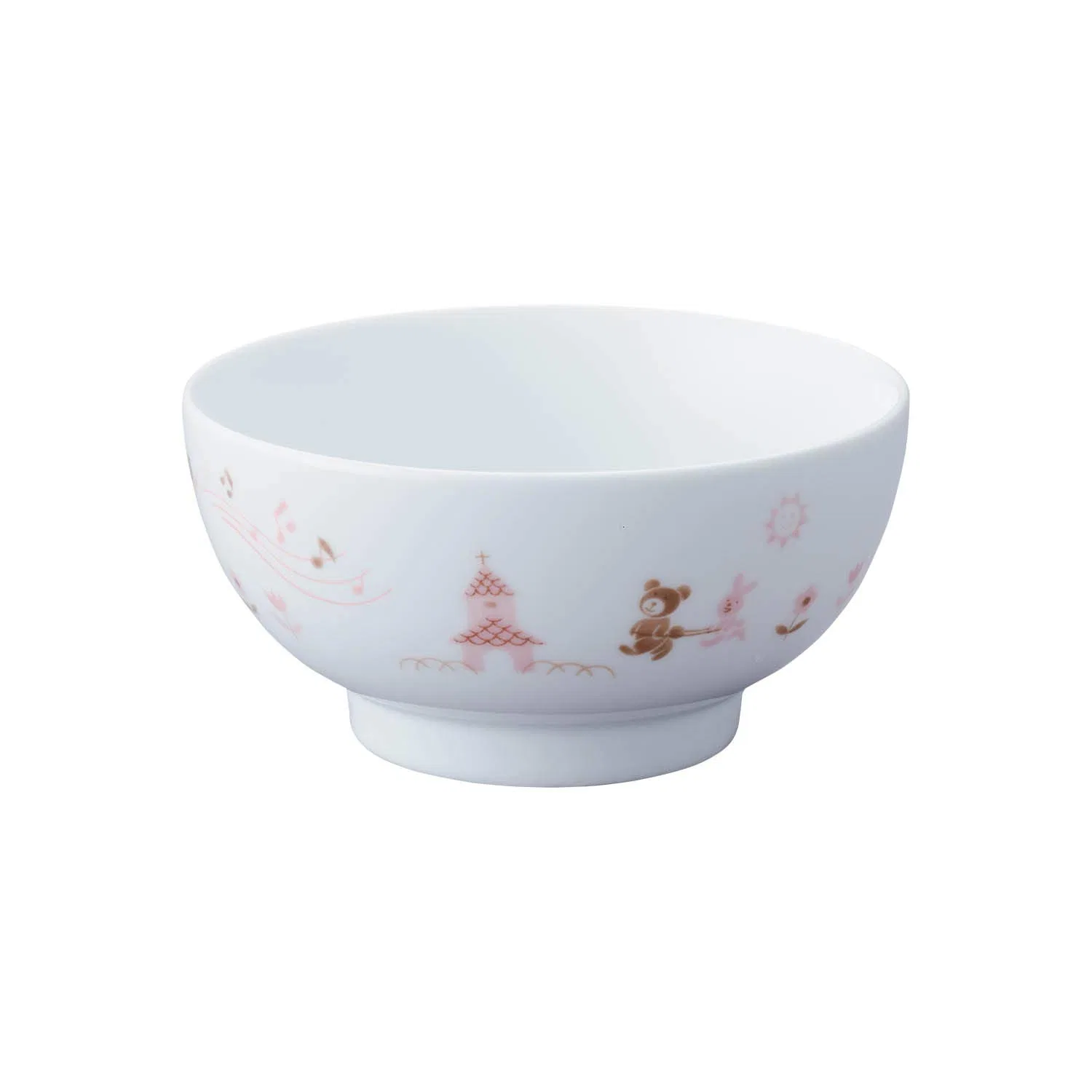 Детская миска для риса «Light Step» 230 мл, розовая, от Noritake