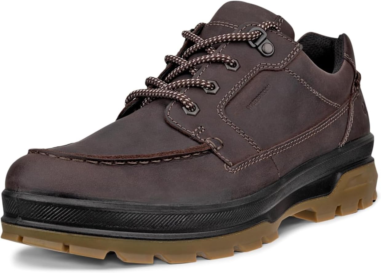 

Мужские водонепроницаемые кроссовки ECCO Rugged Track с низким профилем и носком-мокасином, Coffee