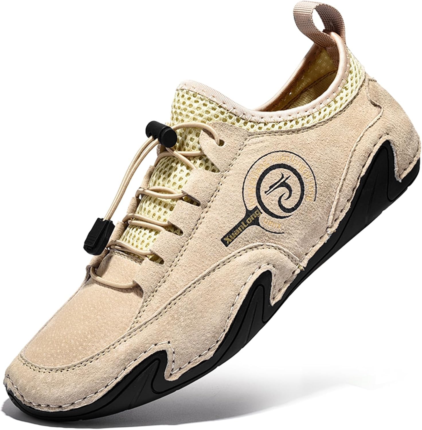 

Мужские мокасины, удобные повседневные дышащие кроссовки для ходьбы Abborora, бежевый