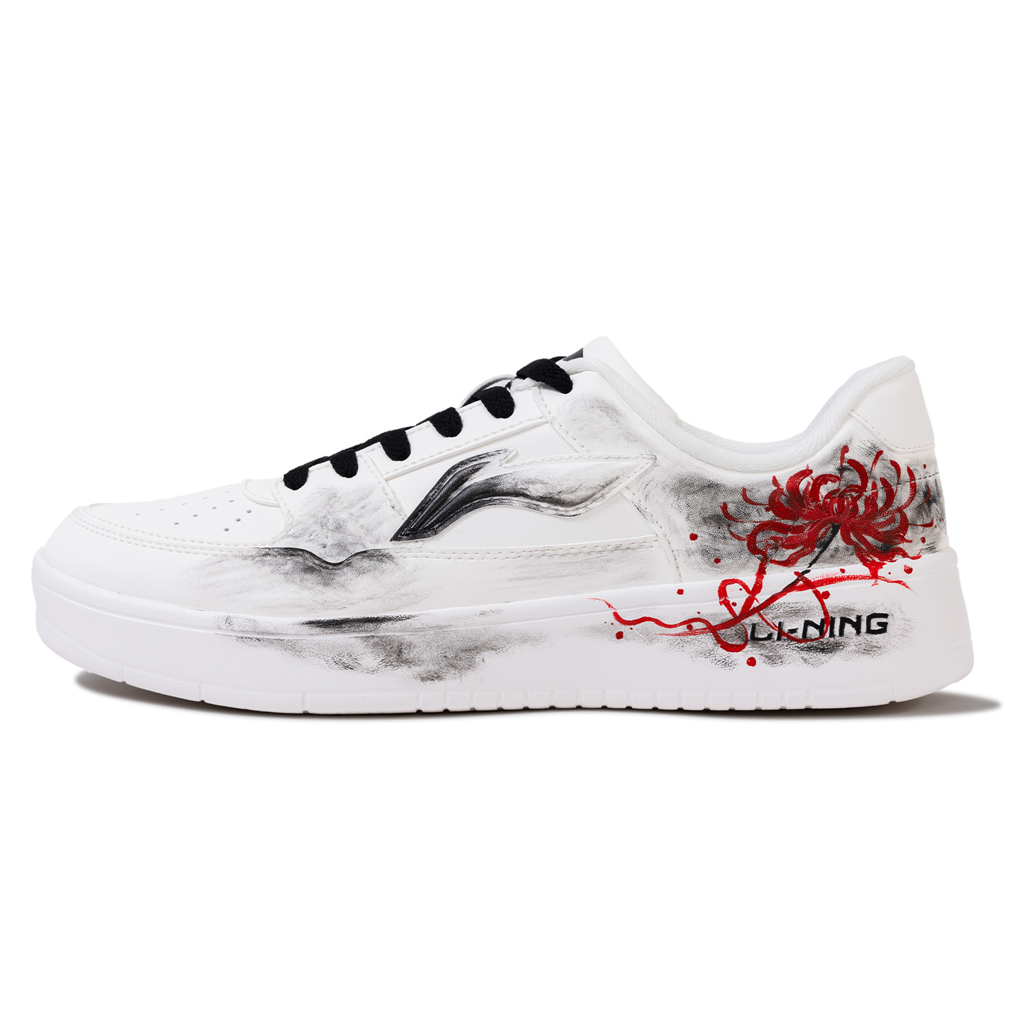 

January 1.0 Износостойкие и легкие низкие кроссовки для скейтбординга мужские LINING, черный/красный